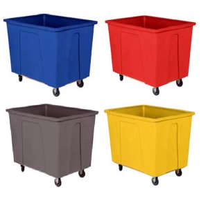 Wesco Polyethylene Utility Cart - Gray 32 Gallon